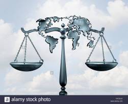 international-law-and-global-legal-system-concept-as-a-justice-scale-HYCHJX